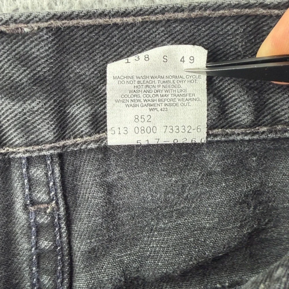 Vintage Levis Jeans Mens 32x26 Black 517 Bootcut Red Tab Denim Pants Western Y2K